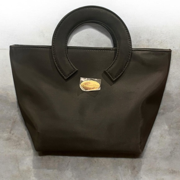 Dior Handbags - Christian Dior VIP Vintage 80's Nylon Clutch/Mini Satchel/Cosmetic Bag Tote